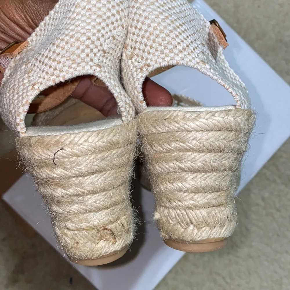 New Handmade Spanish wedge Espadrilles from Anthropologie size 9.5